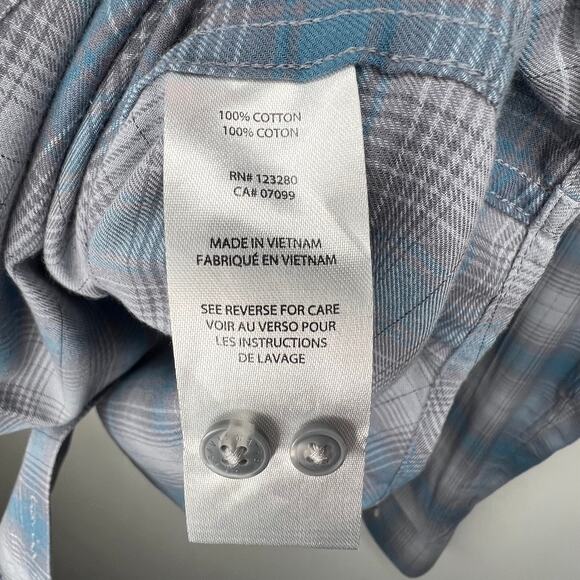 Travis Mathew Plaid Button Down Shirt Size XL - Picture 6 of 7